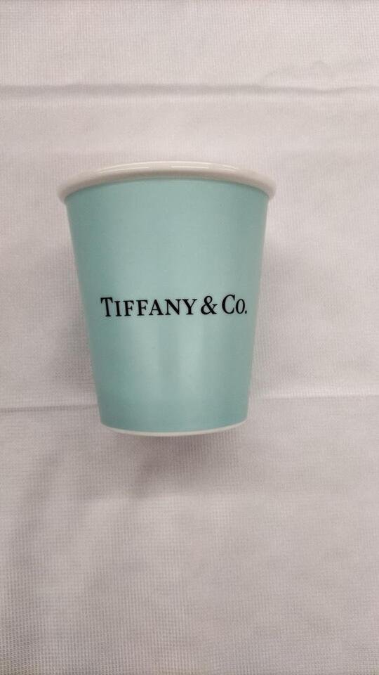 Tiffany & Co. Tumblers (Set of 2) Blue with Box , Bone China - Tiffany Cups | Aleppo Gift UAE